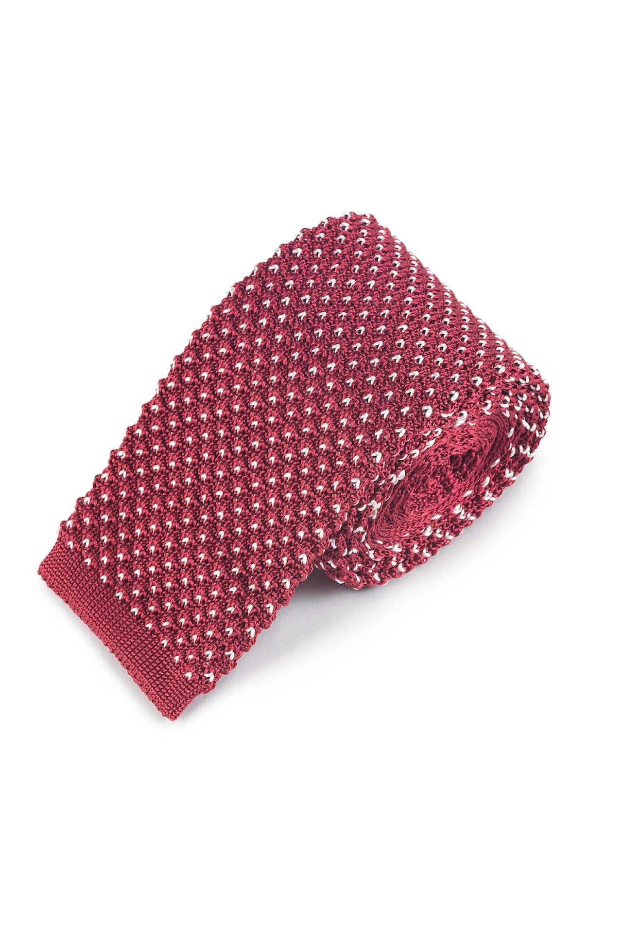 Claret Silk Birdseye Tie