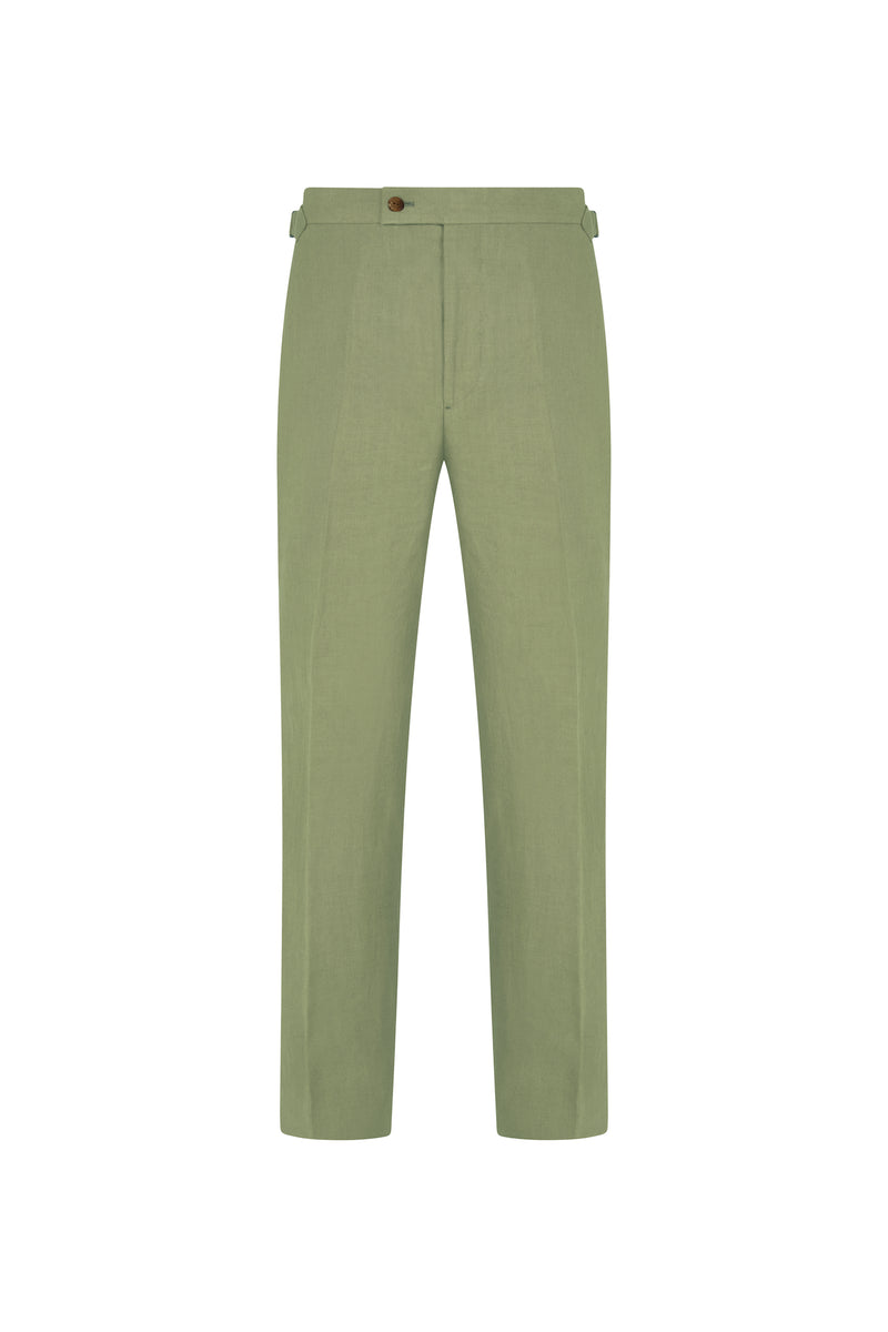 Sea Green Linen Trousers