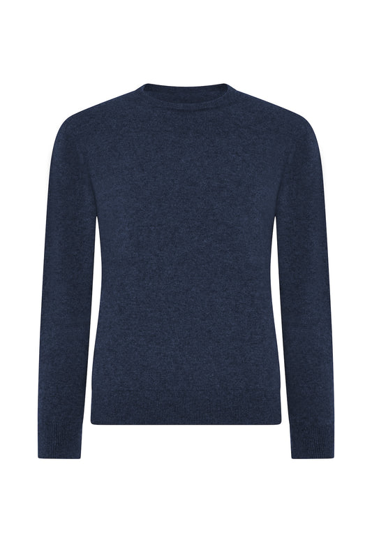 Navy Cashmere Crew Neck Jumper