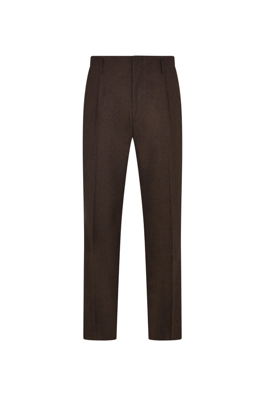 Brown Flannel Hollywood Trousers