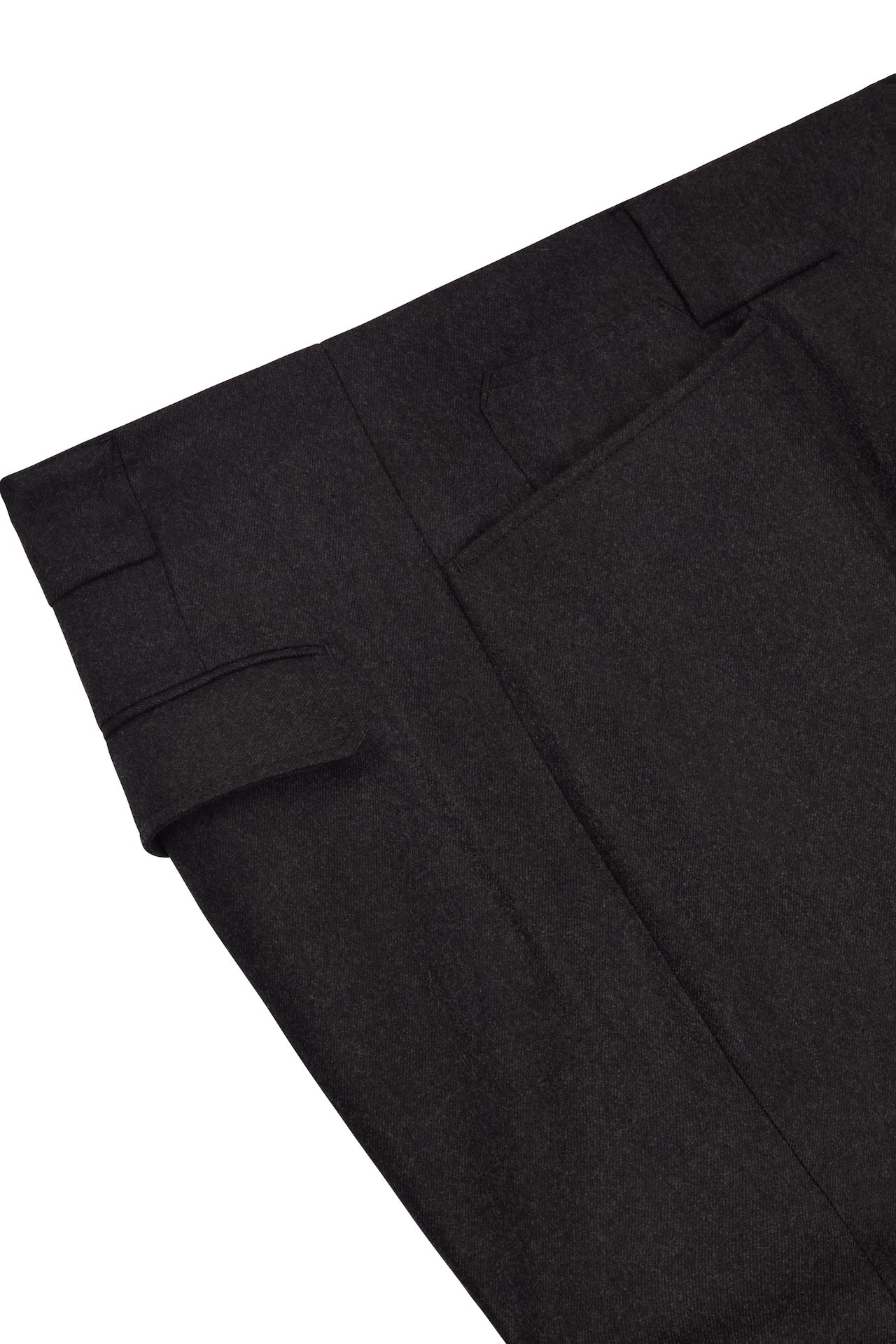 Grey Flannel Patch Pocket Trousers