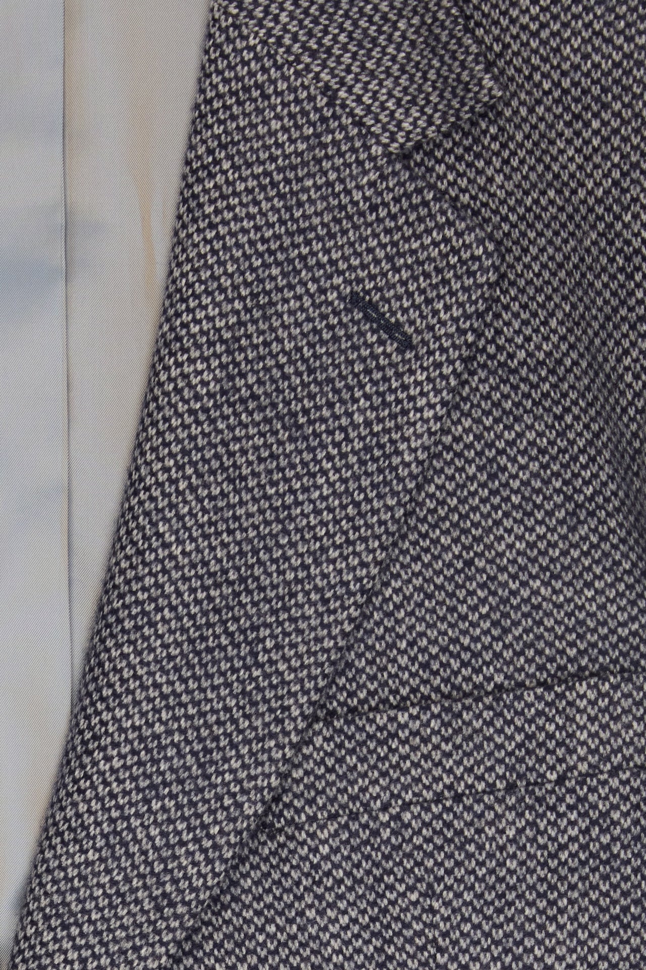 Navy/Light Grey Barleycorn Single Breasted Jacket