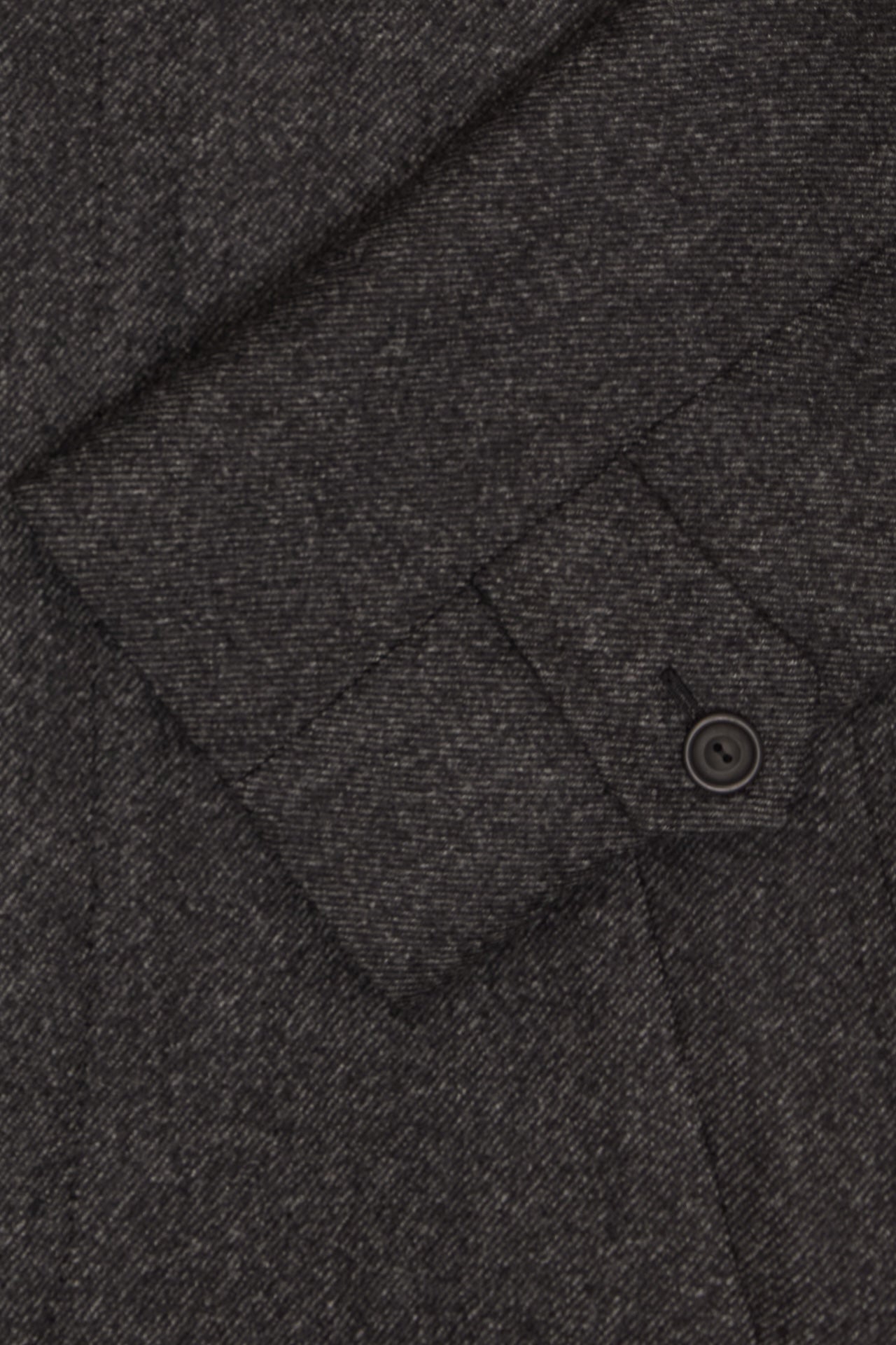 Charcoal Twill Balmacaan Overcoat