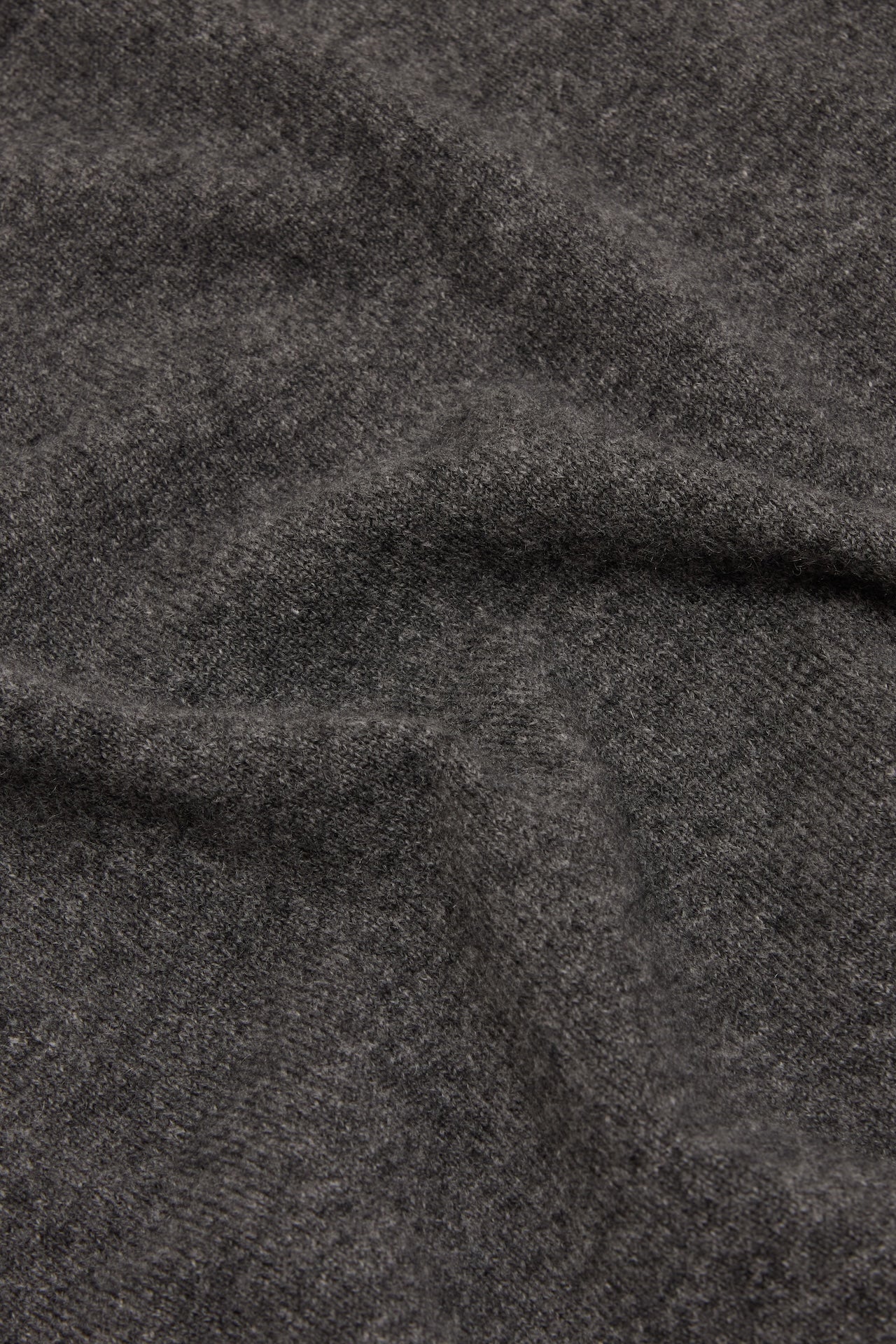 Charcoal Cashmere Crew Neck Jumper