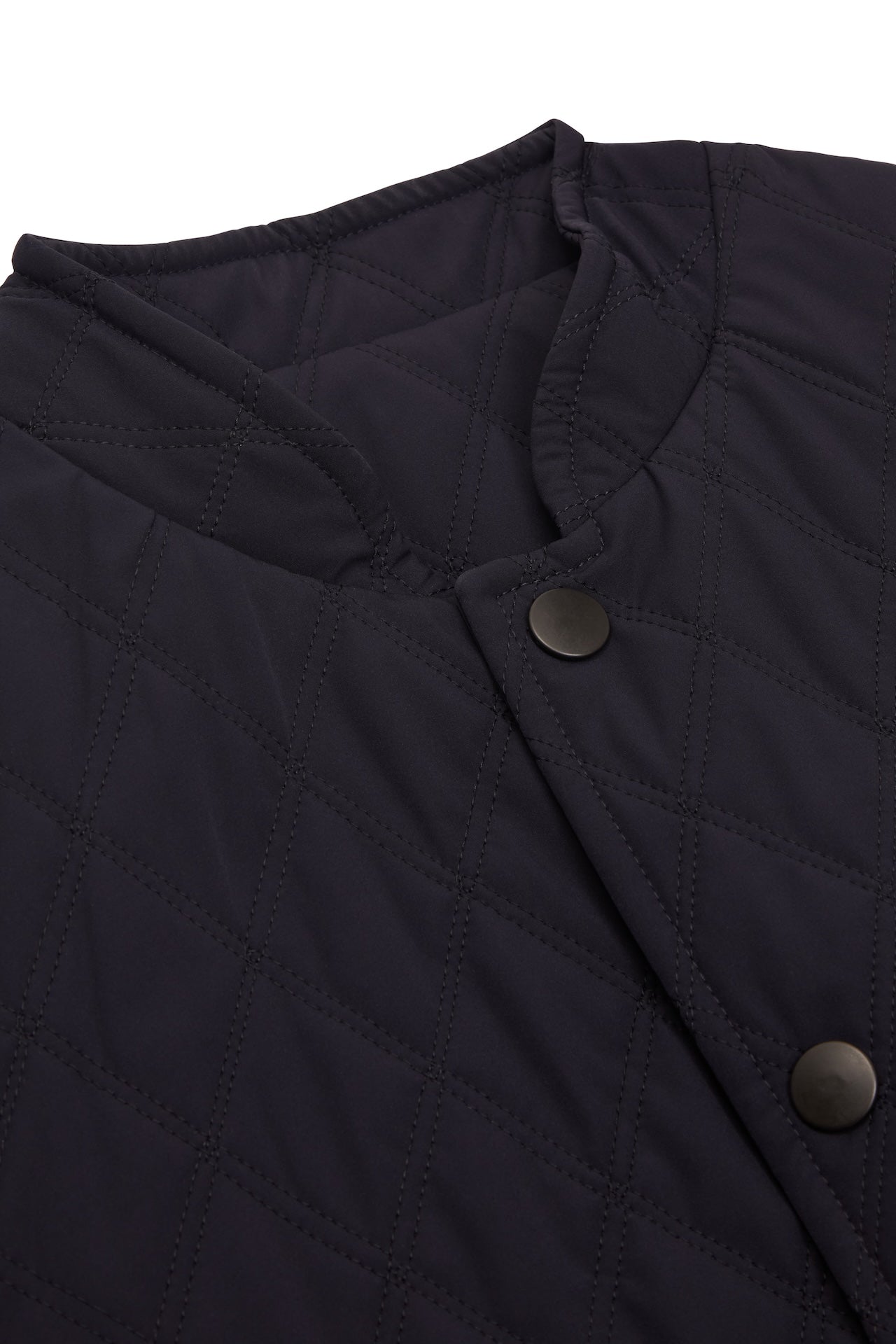 Navy Quilted Cashmere Gilet