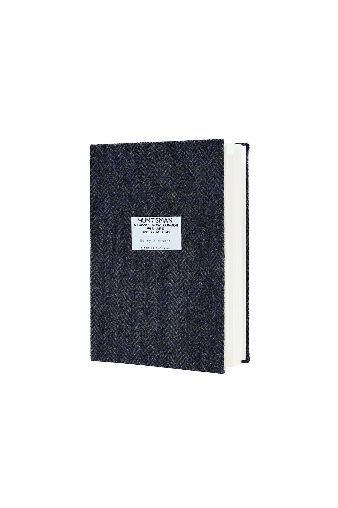 Navy Herringbone  Almanac Notebook