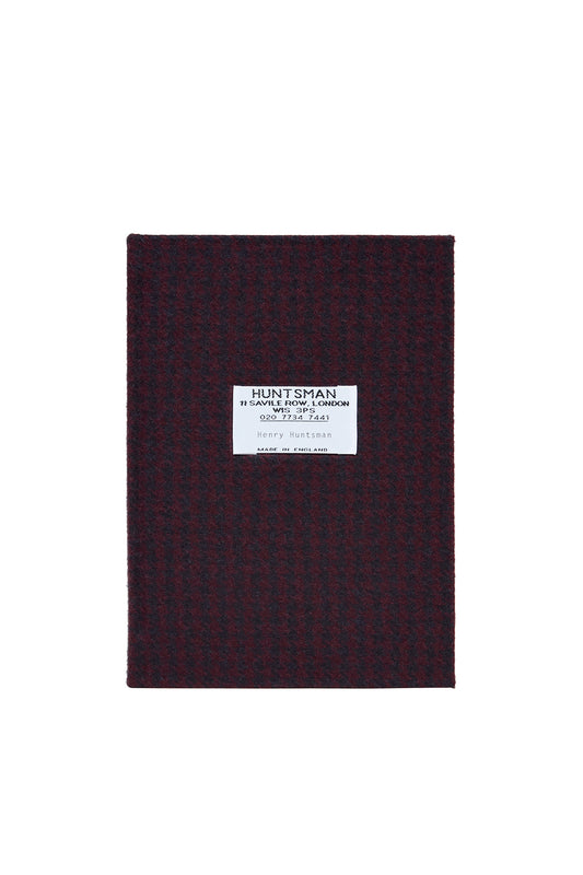 Wine/Navy Peck Houndstooth Almanac Notebook