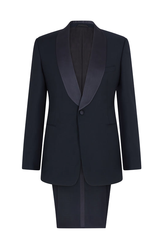 Midnight Wool/Mohair Single Breasted Dinner Suit