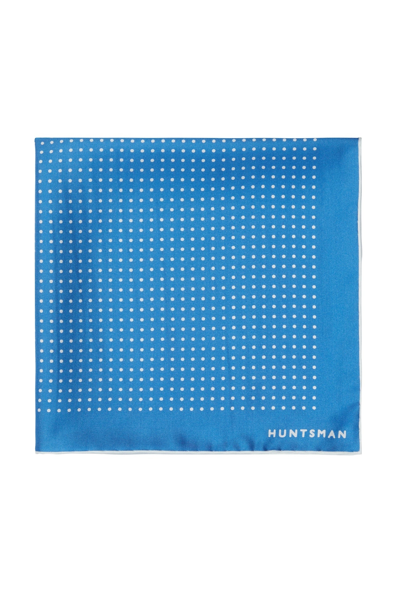 Blue Silk Spot Pocket Square