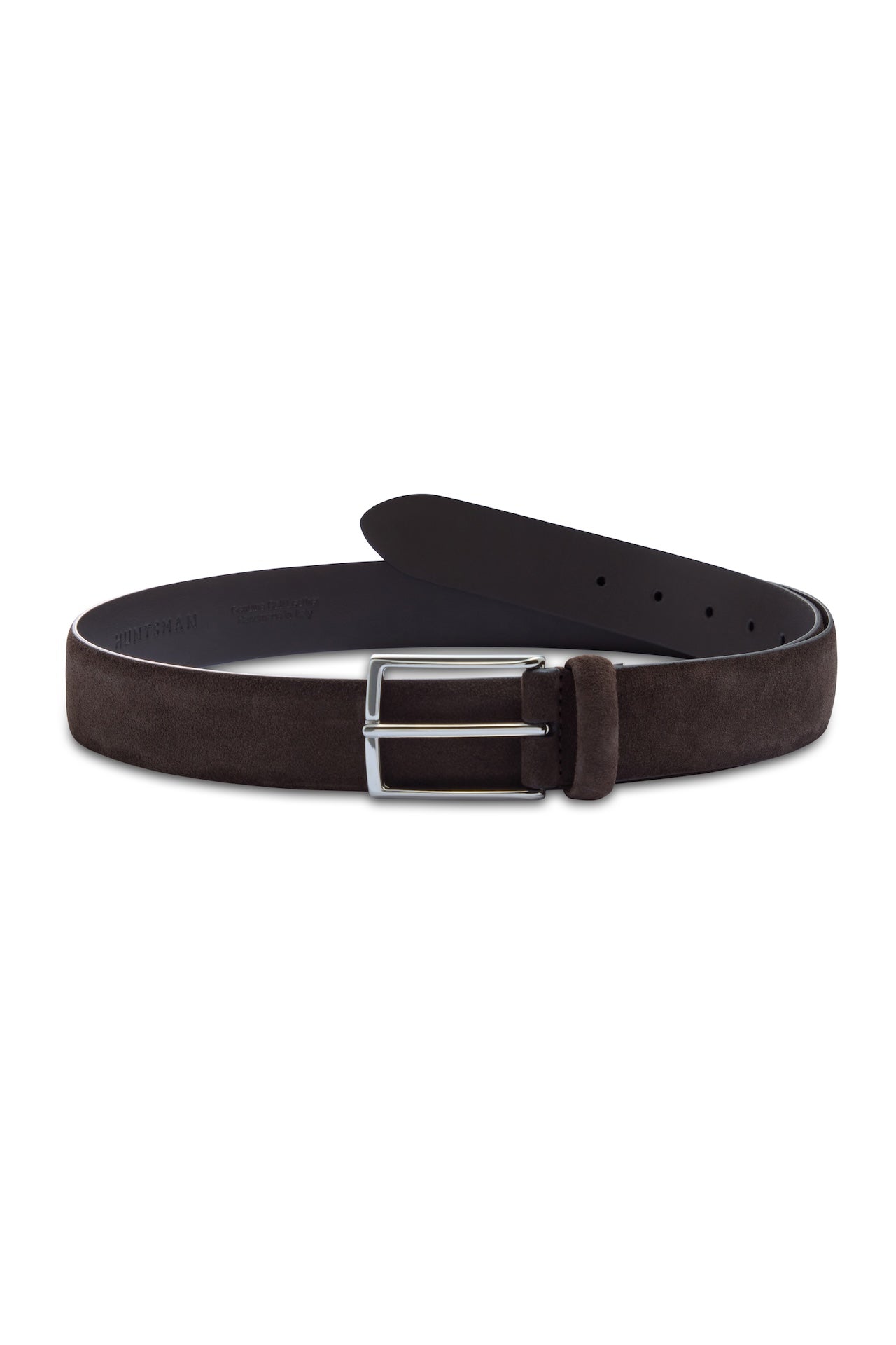 Brown Suede Belt – Huntsman Savile Row