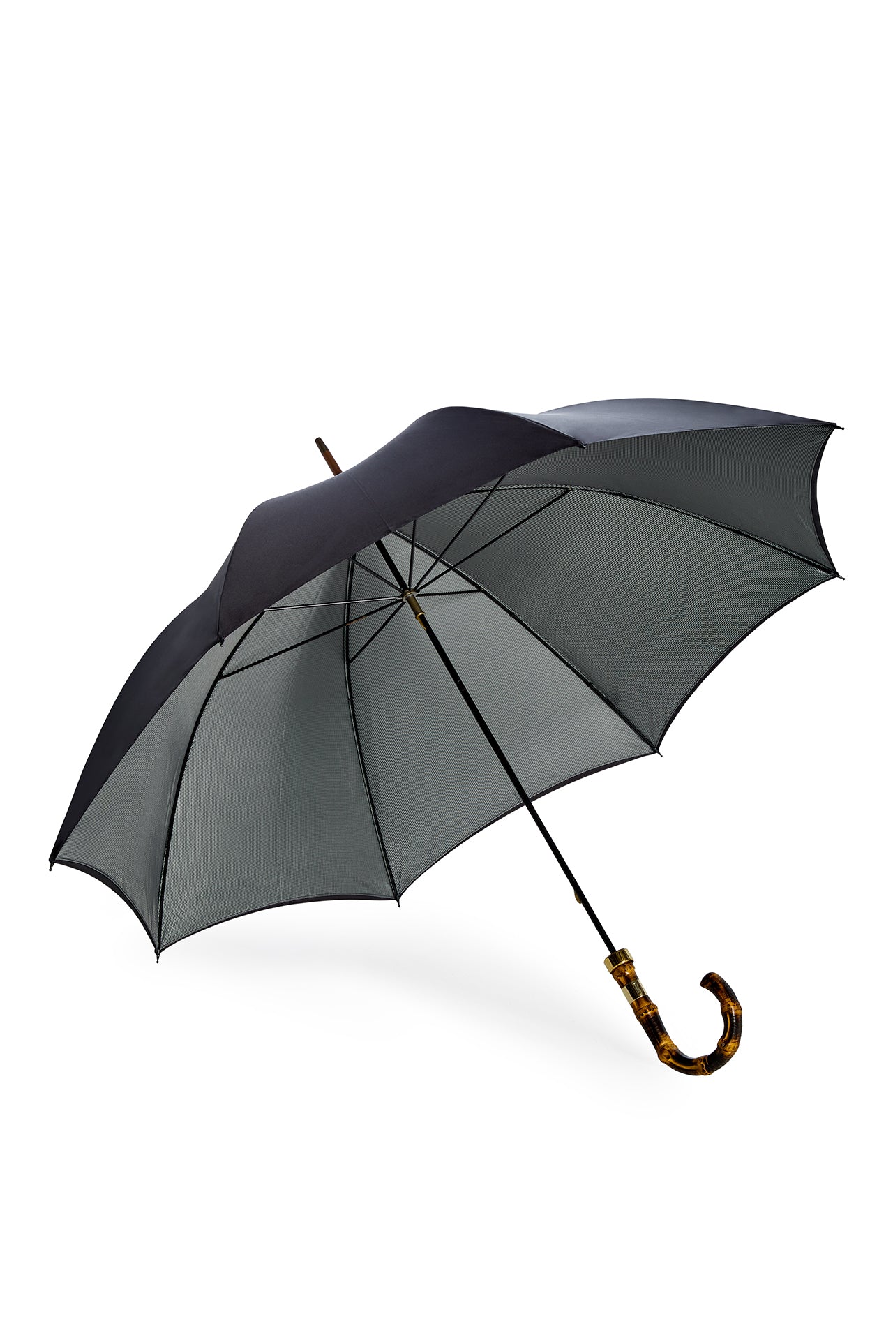 Black Houndstooth Double Canopy Umbrella