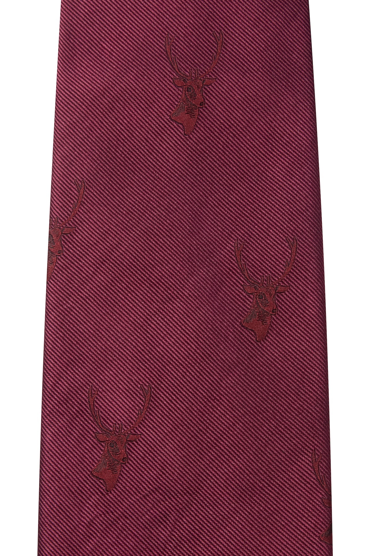 Huntsman Burgundy Stag Tie