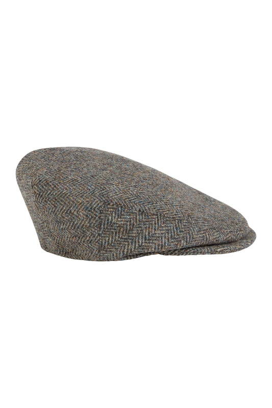 Grey Heather Herringbone Countryman Cap