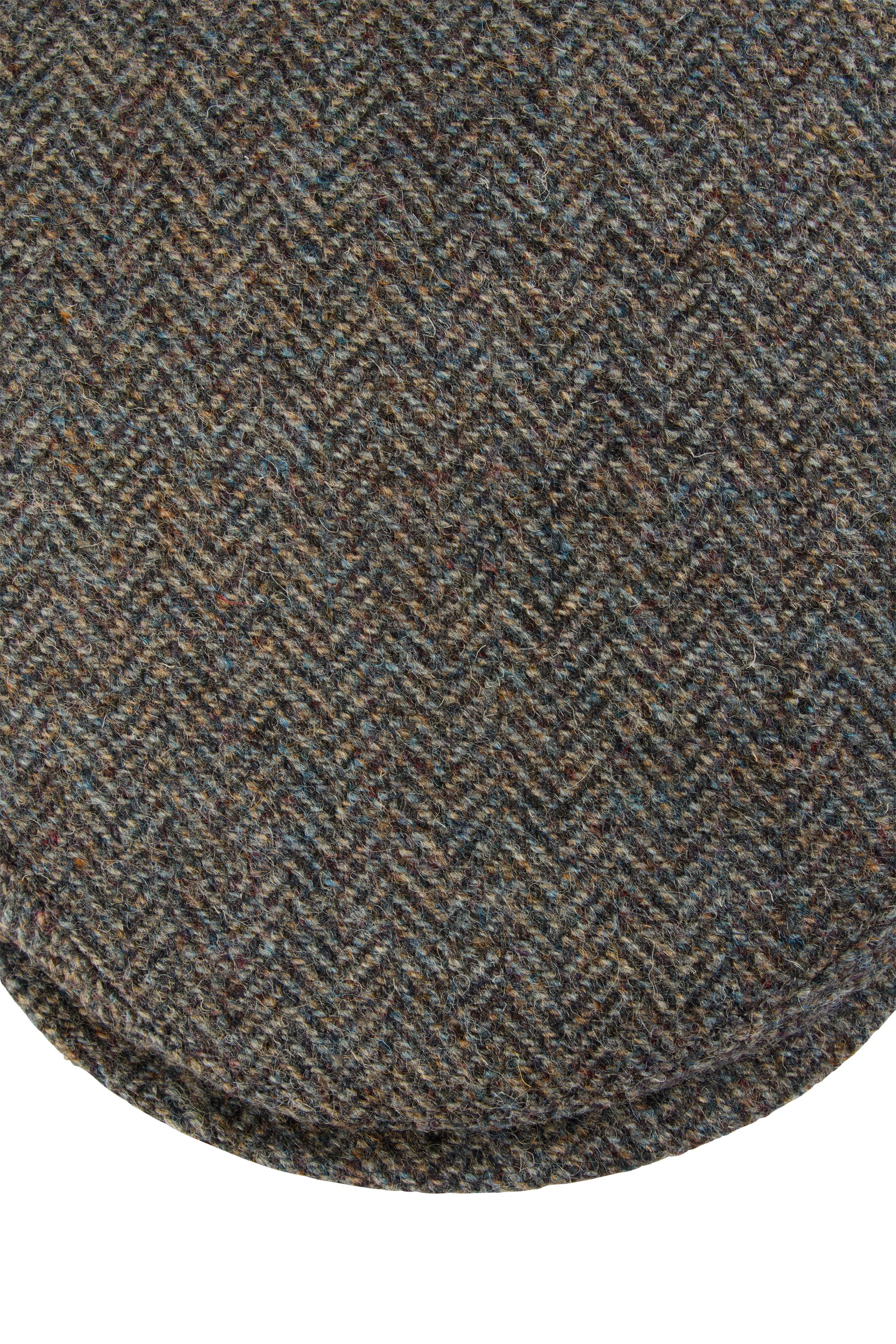 Grey Heather Herringbone Countryman Cap