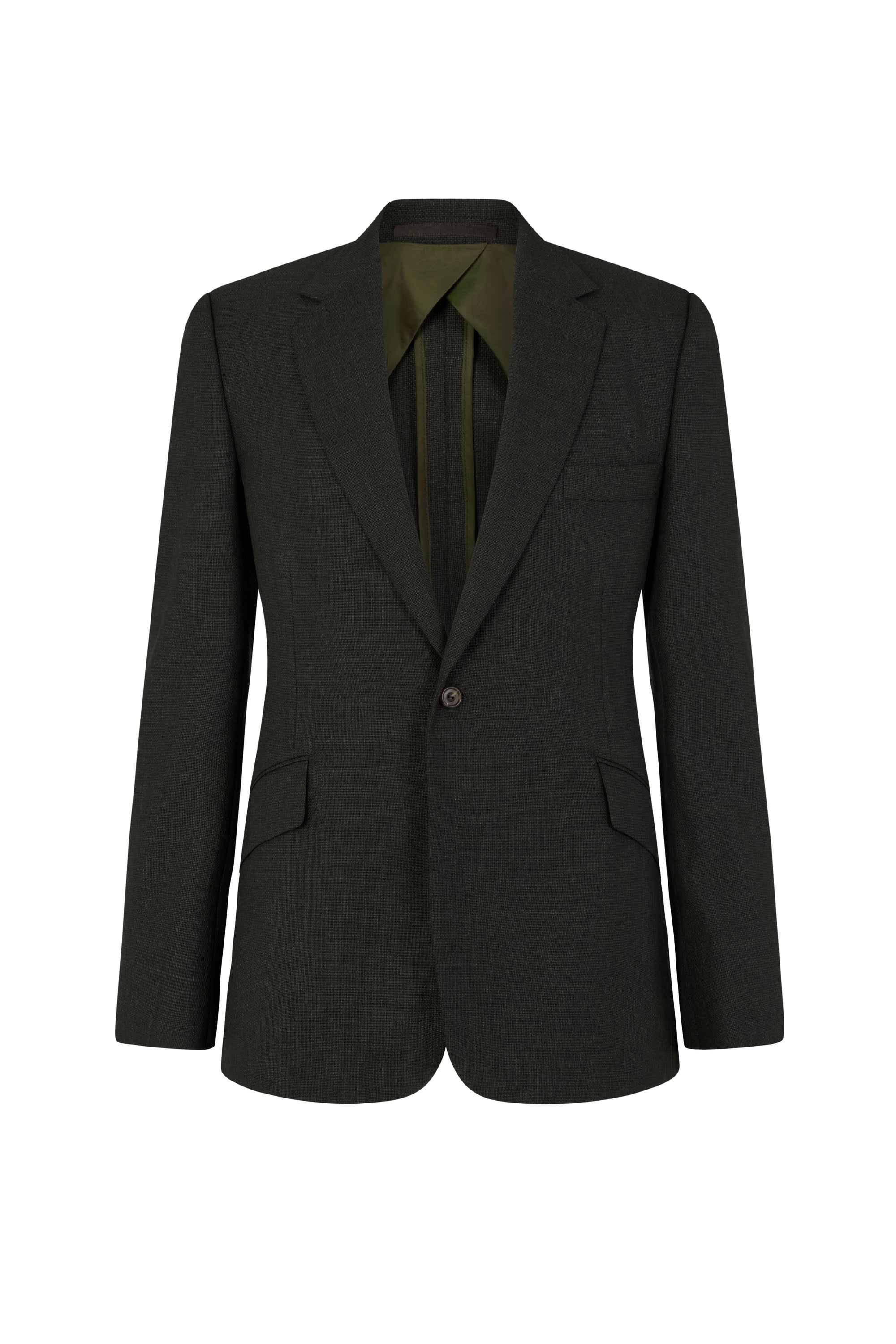 Green Melange Hopsack Blazer