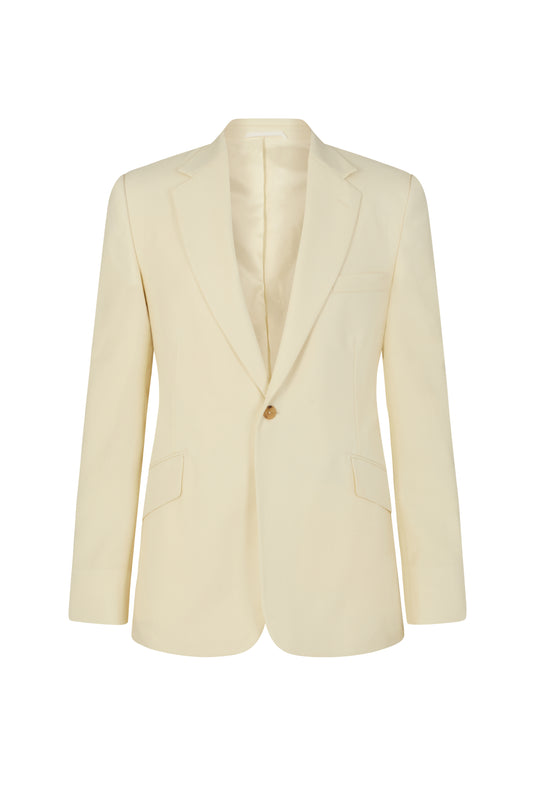 Cream Hopsack Blazer