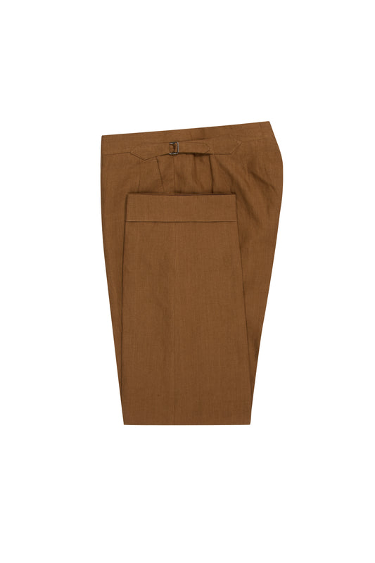 Tobacco Linen Trousers