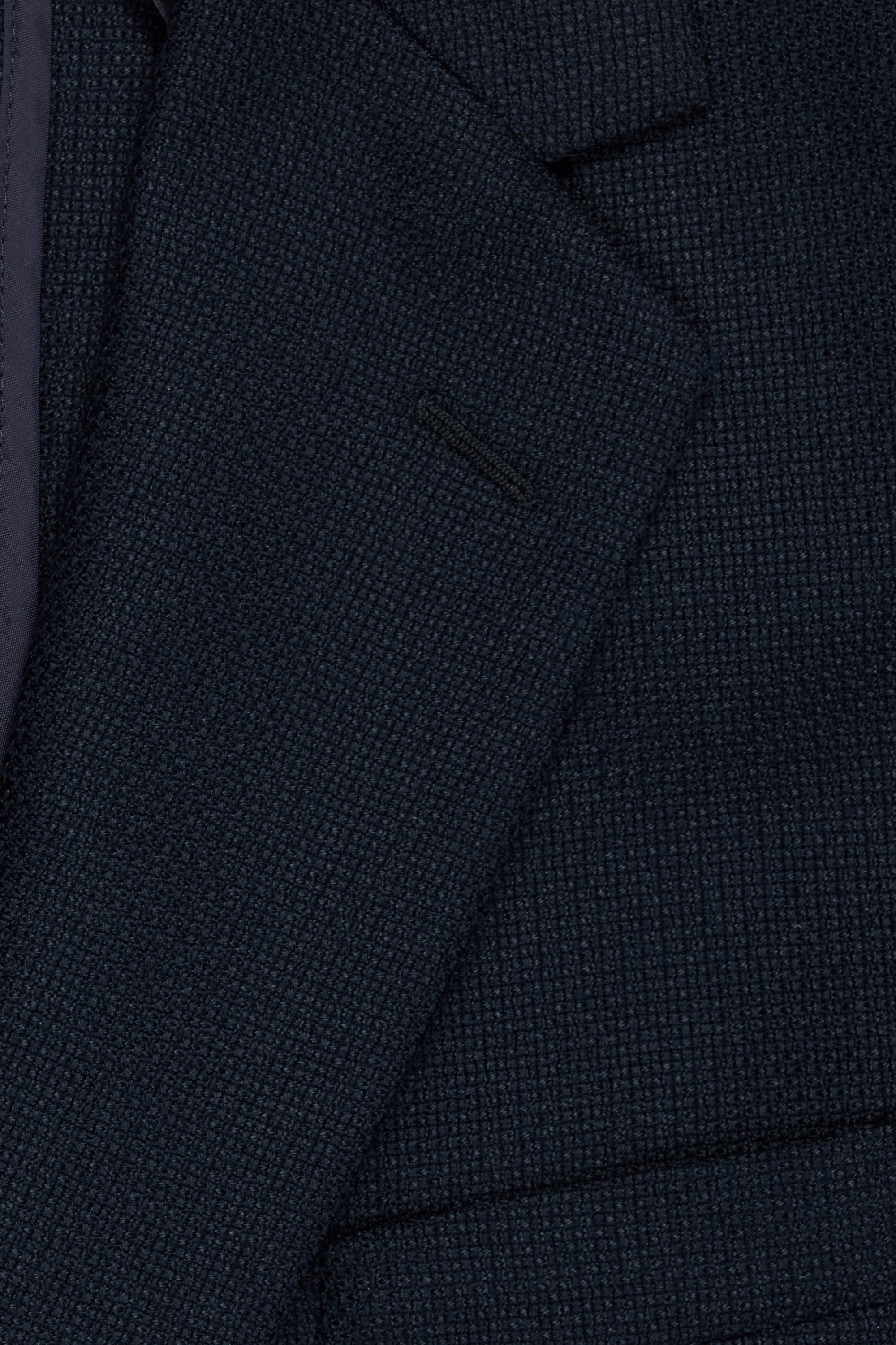 Navy Hopsack Blazer