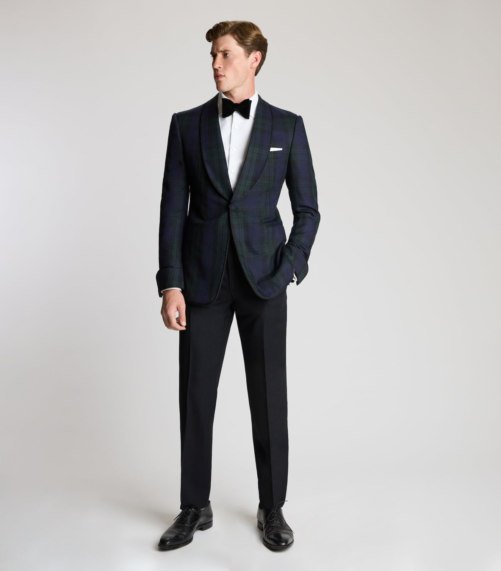 Black watch shop tartan dinner jacket