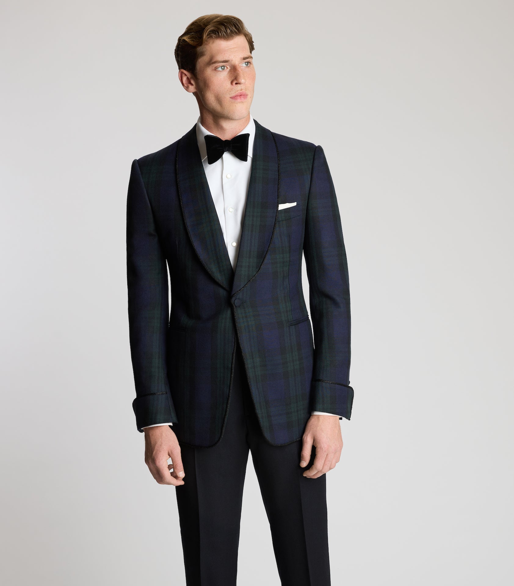 Plaid hot sale dinner jacket