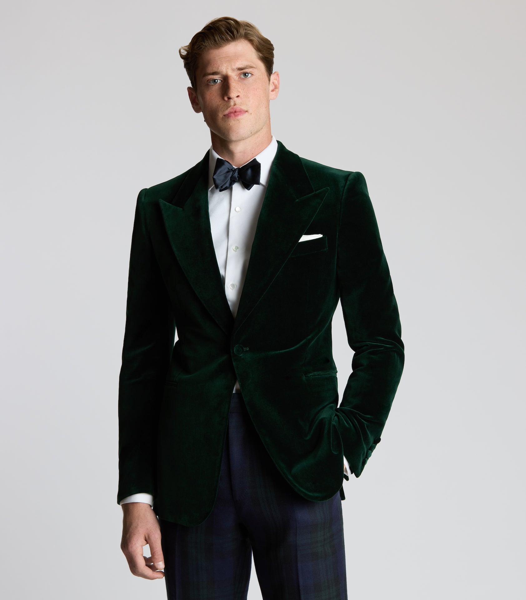 KINGSMAN Silk-Jacquard and twill Tuxedo Jacket for Men | MR PORTER