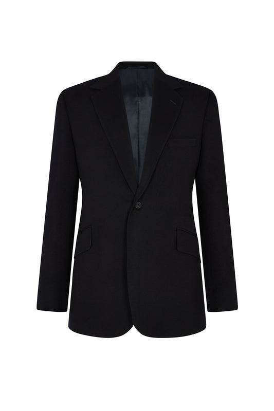 Midnight Cashmere Single Breasted Doeskin Jacket