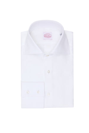 White Linen Single Cuff Shirt