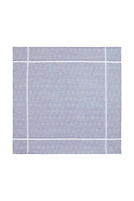 Navy Cotton Nocturnes Pocket Square