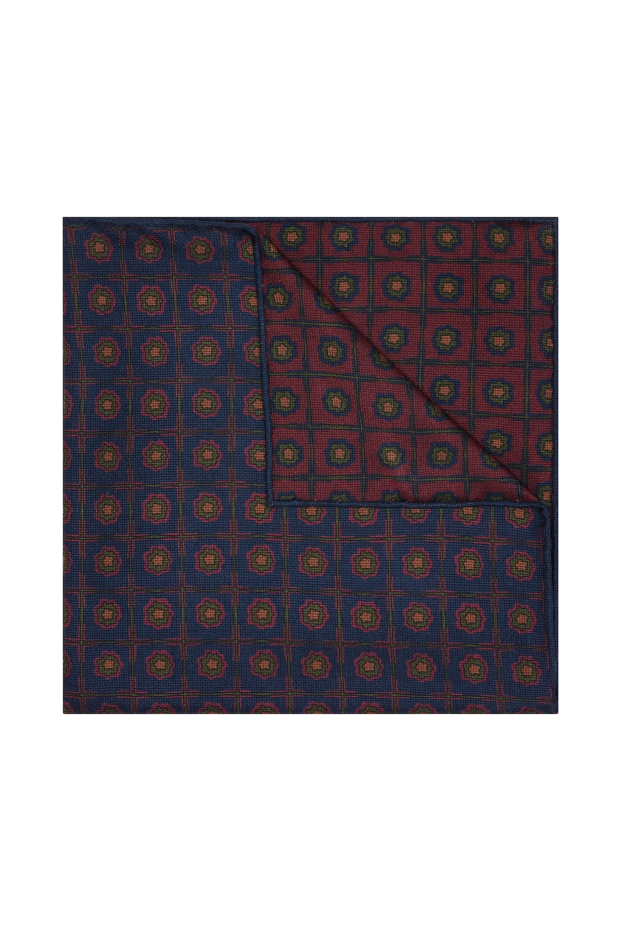 Madder Double Sided Pocket Square