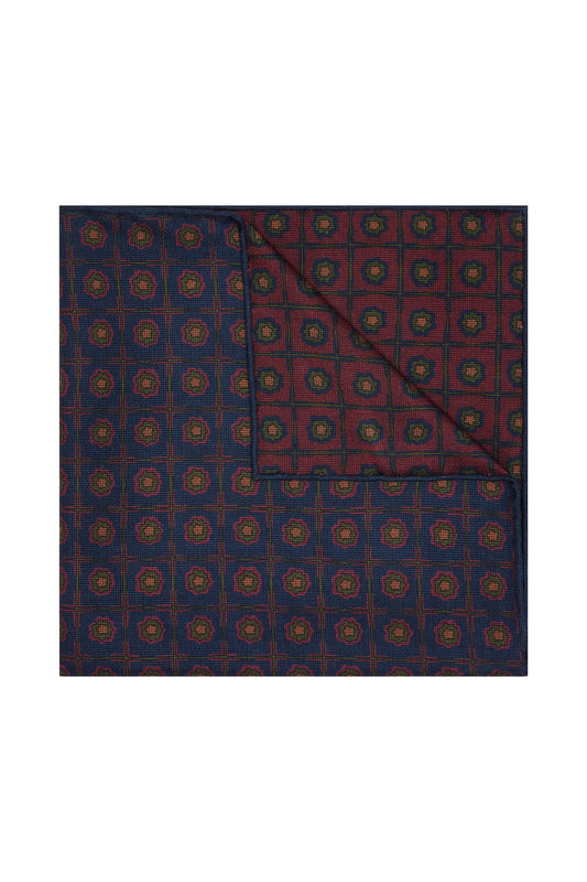 Madder Double Sided Pocket Square