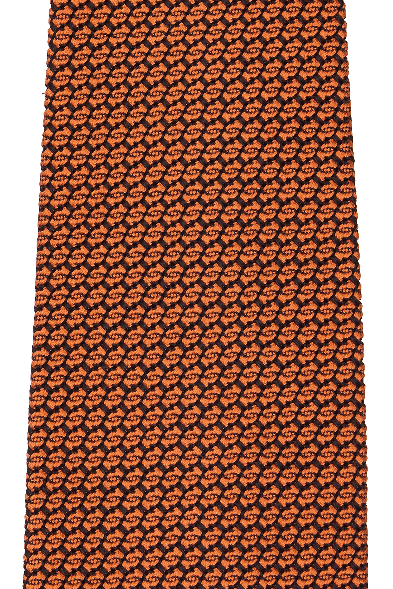 Orange Garza Tie