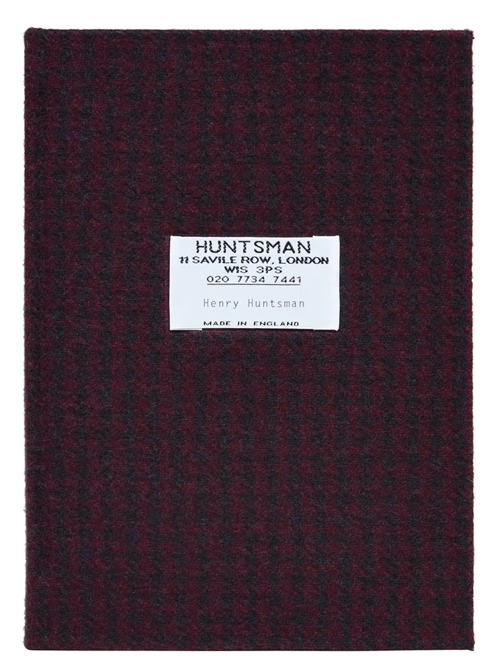 Wine/Navy Peck Houndstooth Almanac Notebook