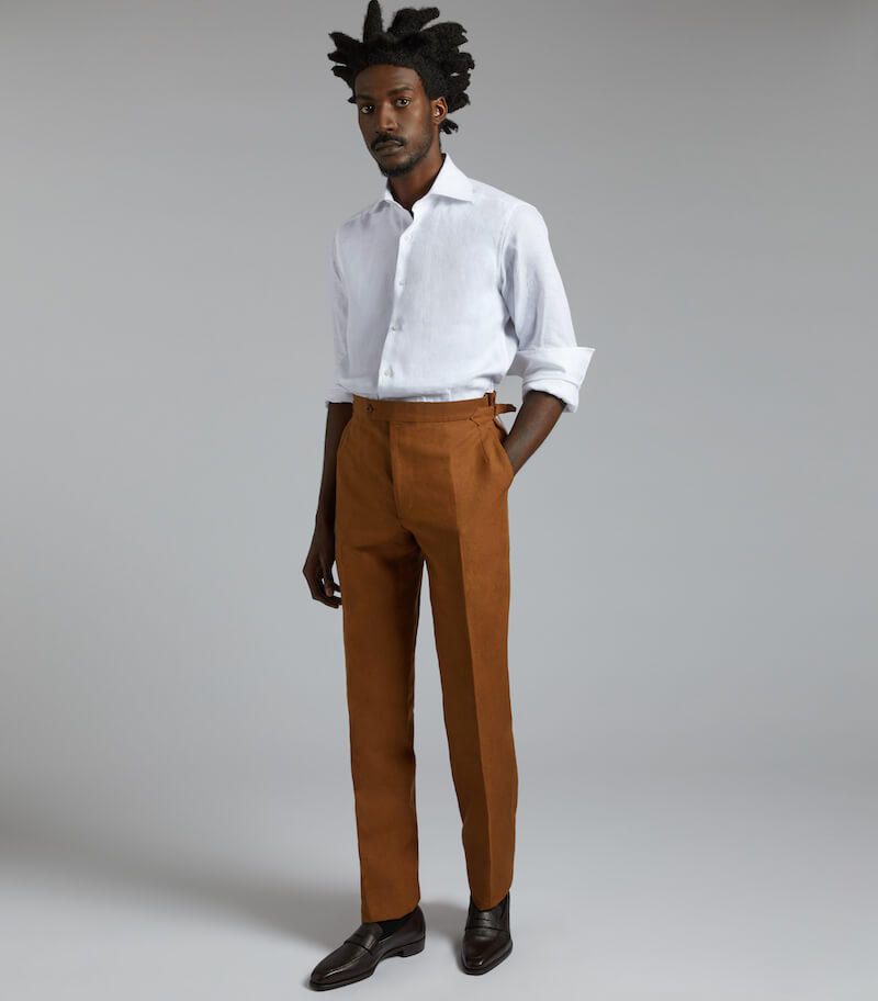 Linen Cotton Tapered Trousers | UNIQLO GB