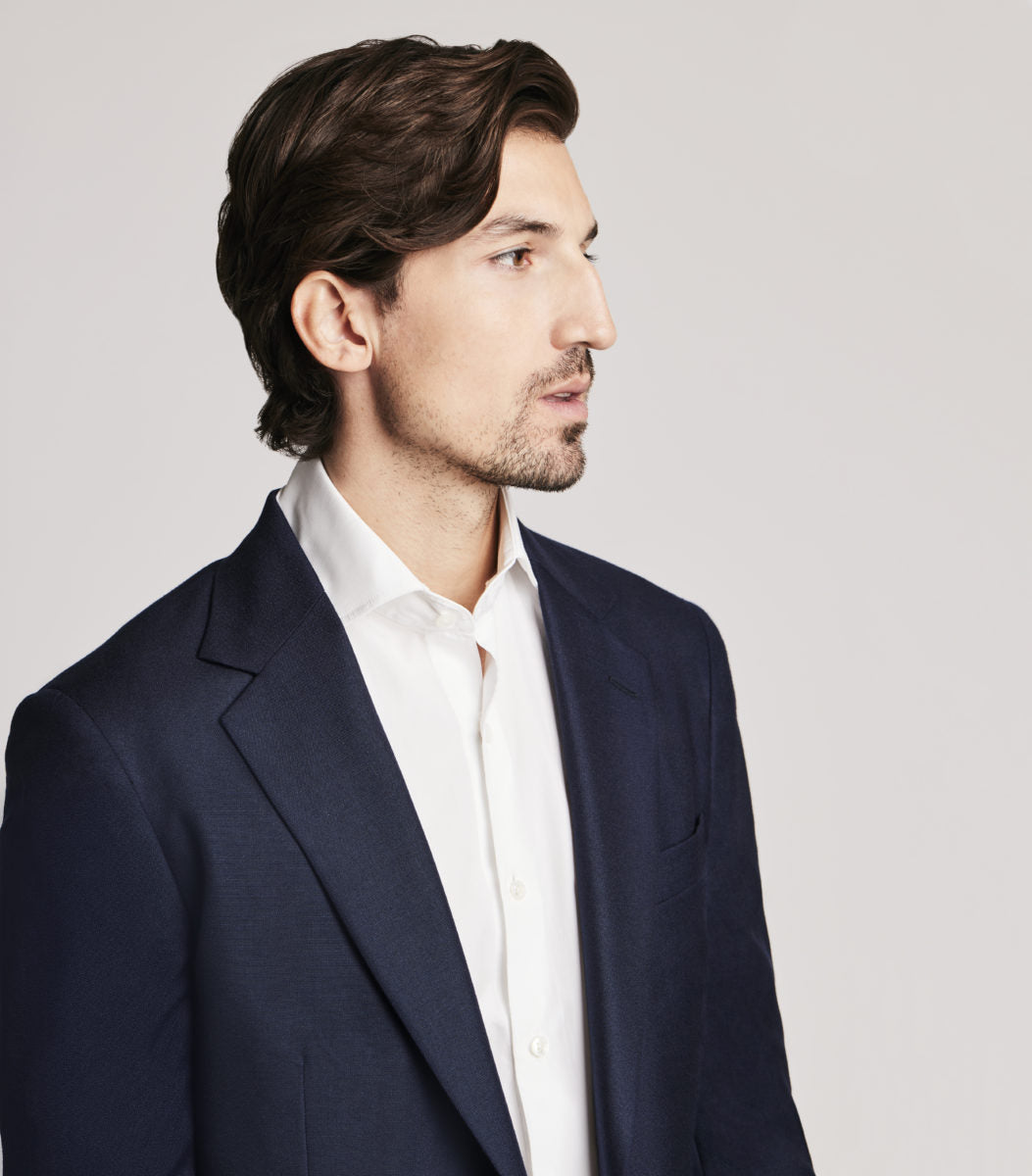 Navy discount cashmere blazer