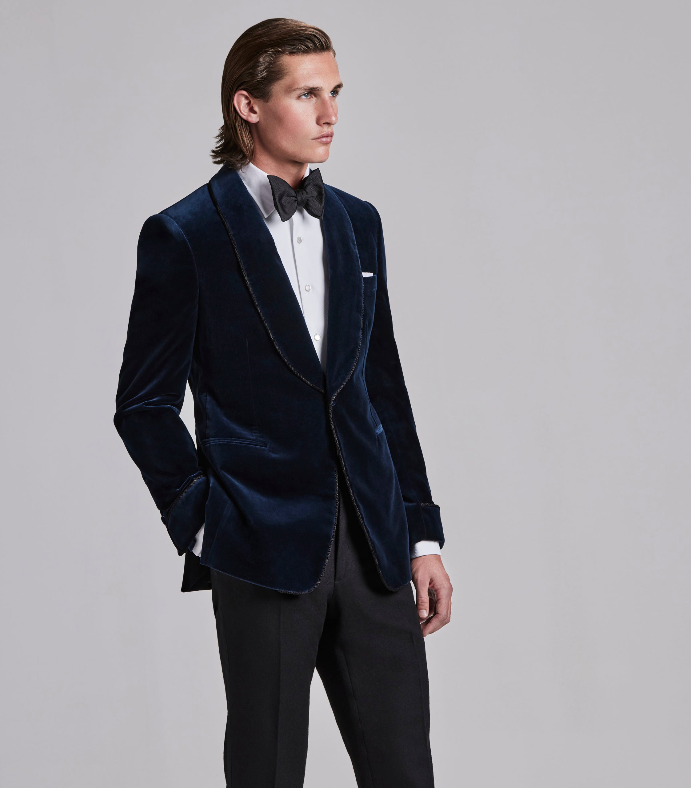 KINGSMAN Double-Breasted Cotton-Velvet Tuxedo Jacket for Men | MR PORTER